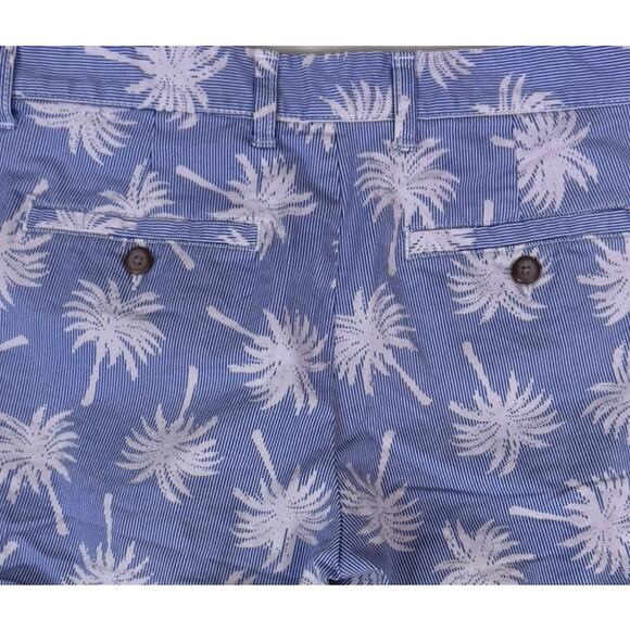 Khakis by Gap Girlfiend 4" Shorts Size 2 Blue Palm Tree Print - Picture 8 of 9